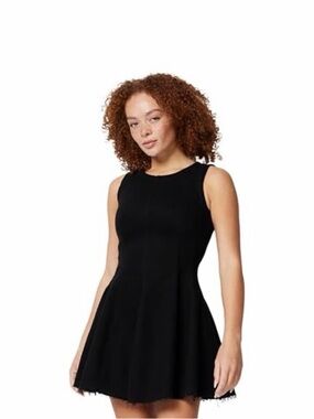 Classic Black Sleeveless Fit-and-Flare Dress, NWT Size 12
